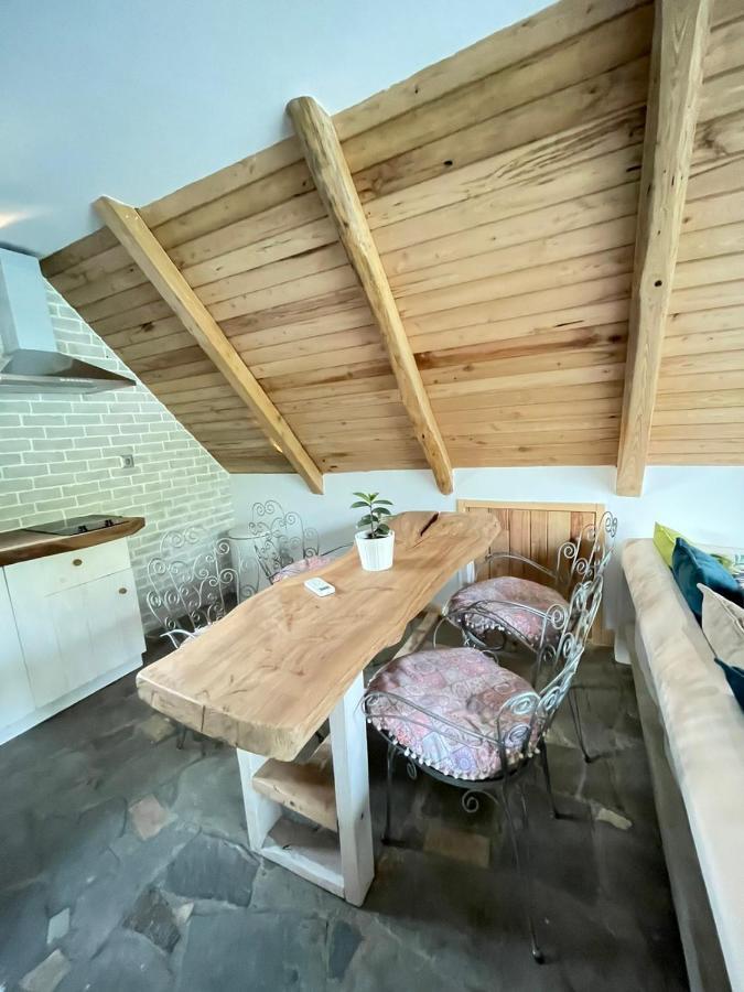 Unique Wooden Villa With Pool Olympiada Bagian luar foto